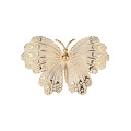 Shangjie OEM Joyas Wholeasale Brooch Brooch Broche Bijoux Femmes Broche de papillon élégant doré pour cadeau